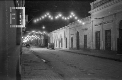 Calle Nación y Casa del Acuerdo, nocturno