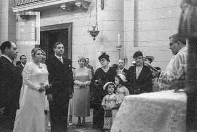 Casamiento en la Parroquia, hoy Catedral