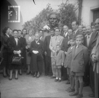 Entrega de placa de Centros Universitarios en Casa del Acuerdo, 31 de mayo de 1952