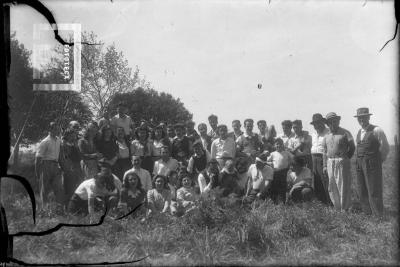Grupo en el campo