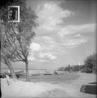Avenida costanera cuando era de tierra