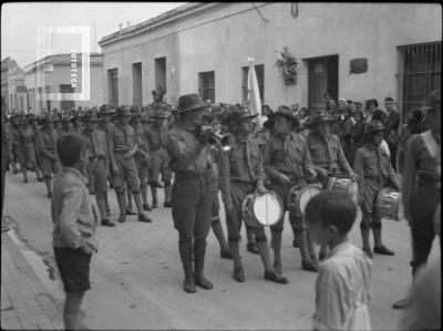 Homenaje a León Guruciaga y desfile Boy Scouts, 11 de septiembre de 1934