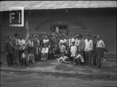 En Tiro Federal, 1934, grupo junto al polígono