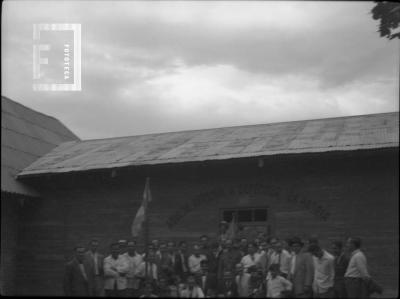 En Tiro Federal, 1934, grupo junto al polígono