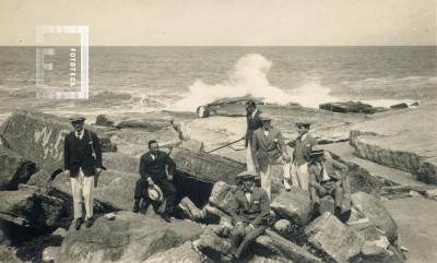 Grupo con Severo Fernández en Mar del Plata