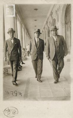 Francisco Giovanelli, Carlos Bustos y Severo Fernández en Mar del Plata