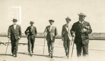 Miguel Olivera Córdoba, Francisco Giovanelli, Severo Fernández y otros en Mar del Plata