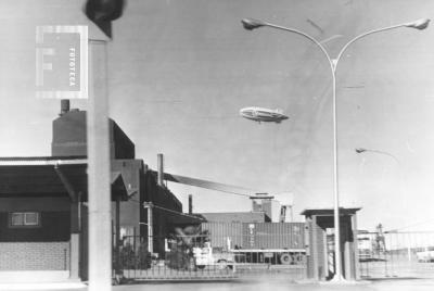 Dirigible de La Serenísima surcando los cielos de San Nicolás
