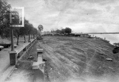 Avenida Costanera, obras de relleno