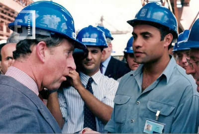 Visita Principe Carlos en Planta General Savio