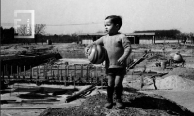 Construcción pileta club Somisa . 