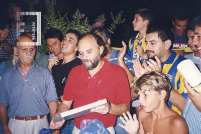 Roberto Fontanarosa en inauguración Filial de Rosario Central en San Nicolás