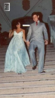 Baile de blanco - escaleras Club de Regatas