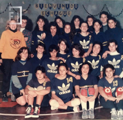 Equipo de voley visitante de Pedro Echague