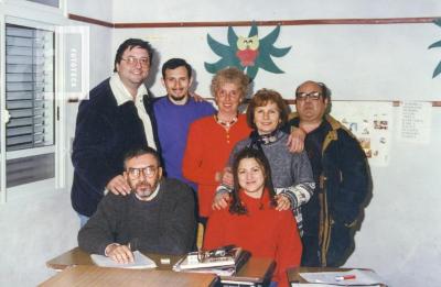 Integrantes del Taller de Narrativa coordinado por Piero de Vicari