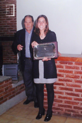 Entrega de plaqueta a deportista