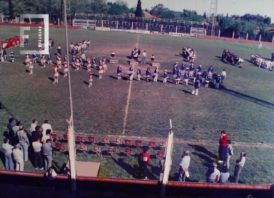 Exhibición deportiva en Club Somisa - Vista desde la tribuna