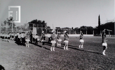 Ingreso de bastoneras - Exhibición deportiva en Club Somisa