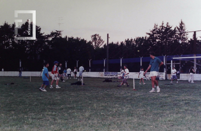 Tenis - Exhibición en cancha Club Somisa