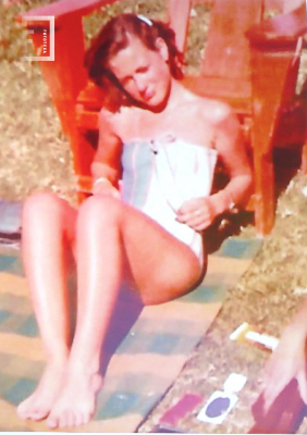Retrato dama tomando sol en Club Regatas 