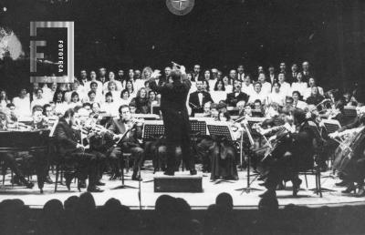 Concierto Sinfónica Pcial. de Rosario. Coros Zonales. Teatro Municipal, Asoc. Rumbo