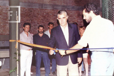 Corte de cinta - inauguración quincho