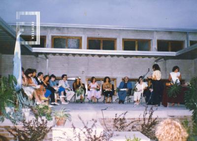 Acto en Patio Asociación Cultural Rumbo