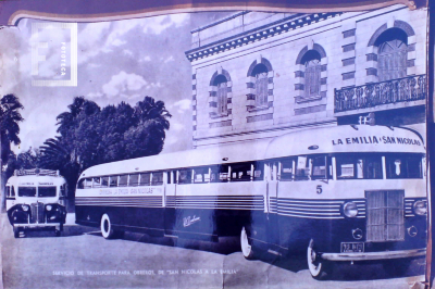 Servicio de transporte para obreros  de San Nicolás a La Emilia ("El gusano")