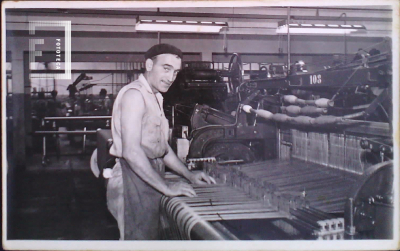 Retrato trabajador - Fábrica textil La Emilia
