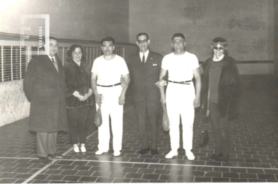 Matrimonio Bocanera junto a jugadores de paleta 