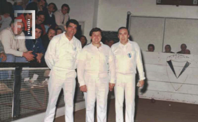 Bochófilos emilianos participando en Club El Fortín