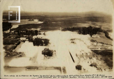 Vista aérea La Emilia en el año 1934