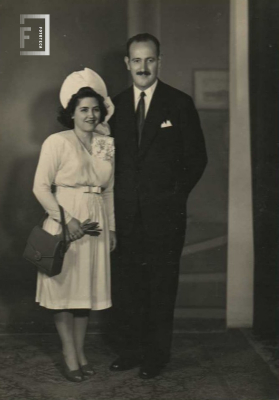 Retrato pareja -   Lacho Chiapari y Sra.