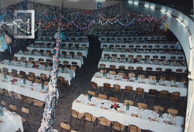 Salón decorado - Instalaciones del cine teatro La Emilia