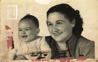 Retrato madre e hijo
