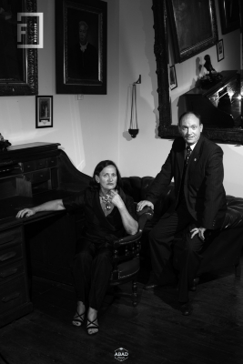 Retrato Mirta Chervo - Marcelo Carignani  (madre e hijo )