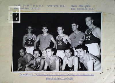 1er Match Internacional de Basketball disputado en Montevideo - Participación Club Belgrano 