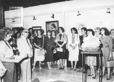 Vilma Villaverde, Hilda Genesio. Inauguración Galería Aldo Fagotti (en Asoc. Rumbo)