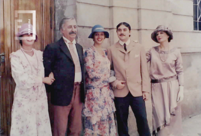 Actores en vereda - Rodaje película 