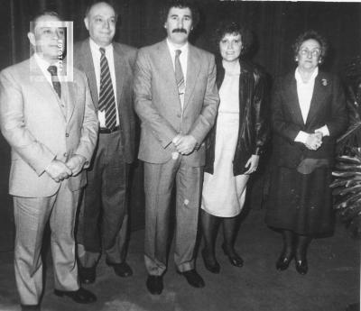 Marcel Le Yoff en Asoc. Rumbo, con Vergara, Chapuis e Irma Glaría