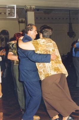 Cacho Hernández y Delia, bailarines Tango, en Club Social