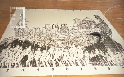 Reunión Municipalidad con artistas plásticos en Escuela Normal, por mural Catedral
