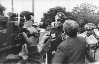 Visita del General Balsa al Batallón de San Nicolás