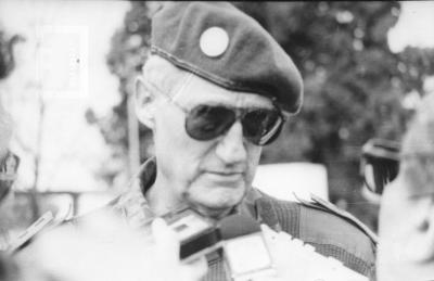 Visita del General Balsa al Batallón de San Nicolás