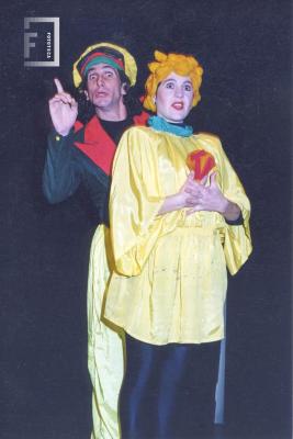 Liana Barrale y Raúl Cruschini. Elenco "Los Polifacéticos" Espectáculo"Odisea televisiva"