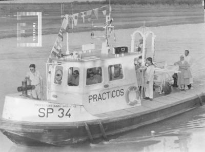 Embarcación de Prefectura Naval Argentina, afectada a Practicaje de Puerto