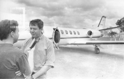 Rafael Romá en Aeroclub San Nicolás