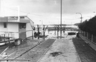 Creciente del Paraná, Costanera inundada