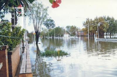 Creciente del Paraná, Costanera inundada