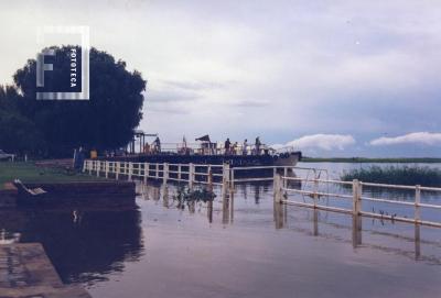 Creciente del Paraná, Plaza Náutica inundada